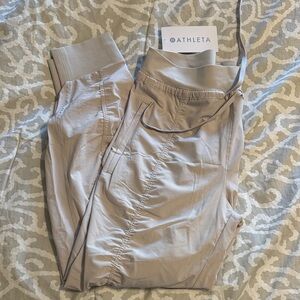 Athleta Women's Light Taupe Attitude Pant Drawstring Joggers